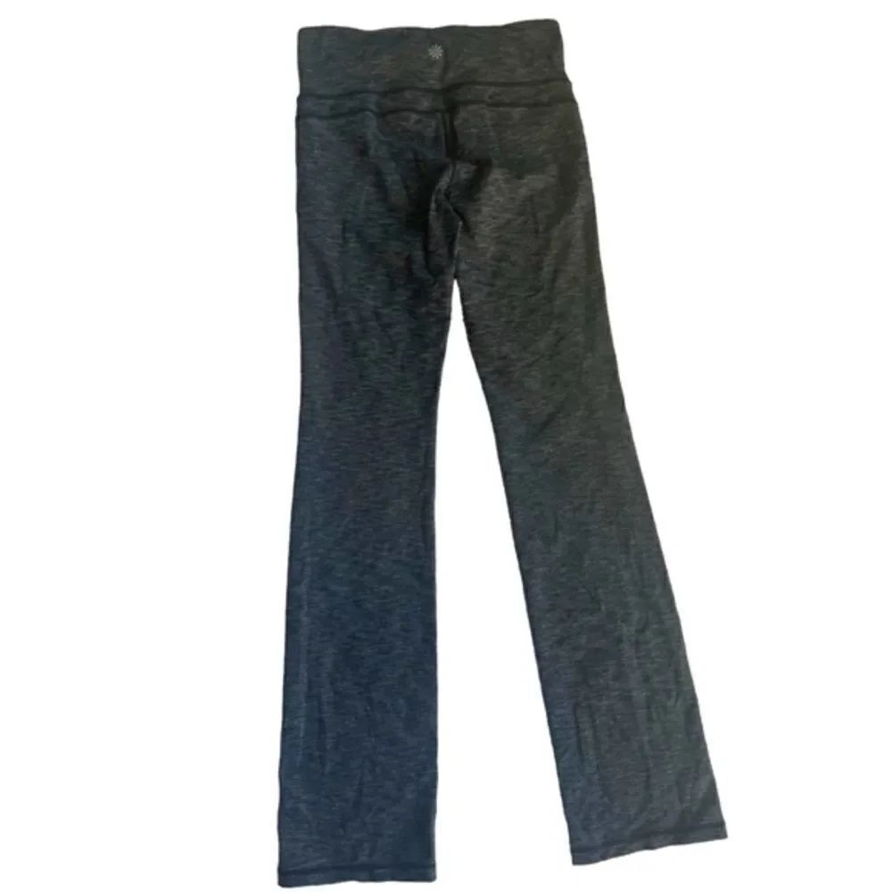 Athleta Revelation Heather Grey Flare Yoga Workout Athletic Pants Leggings sz S